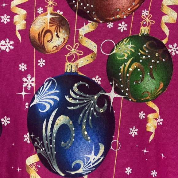 New directions red top holiday ornament detail cotton embellished extra large - Picture 12 of 14